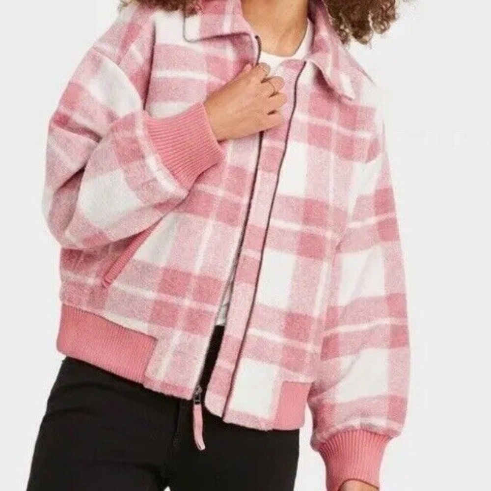 Pink Plaid Winter Coat ❄️💗